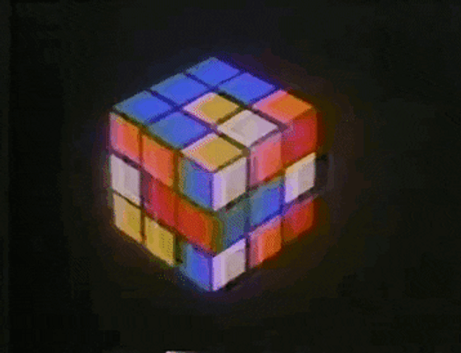 Rubik's Cube Vhs Effect Tumblr GIF