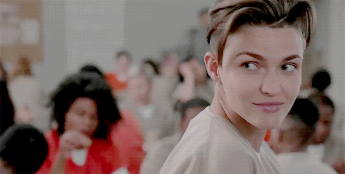 Ruby Rose Flirty Eye Wink GIF