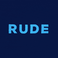 Rude Much Switch Typography GIF