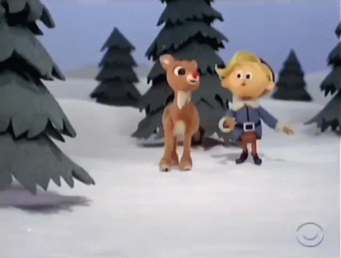 Rudolph And Hermey GIF