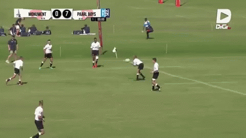 Rugby Big Hit Tackle Rolling Over GIF