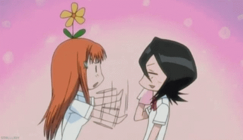 Orihime Inoue Mouth Off Rukia Kuchiki GIF