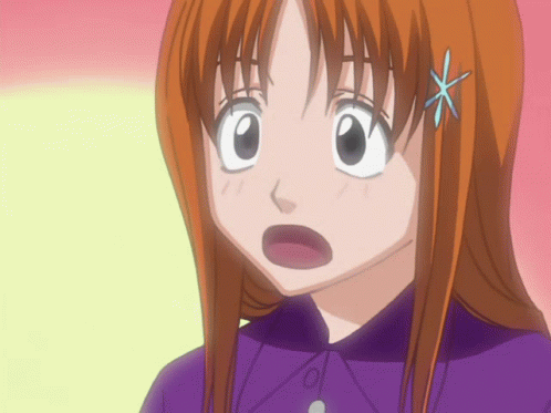 Rukia Holding Lighter Towards Orihime Inoue Face GIF