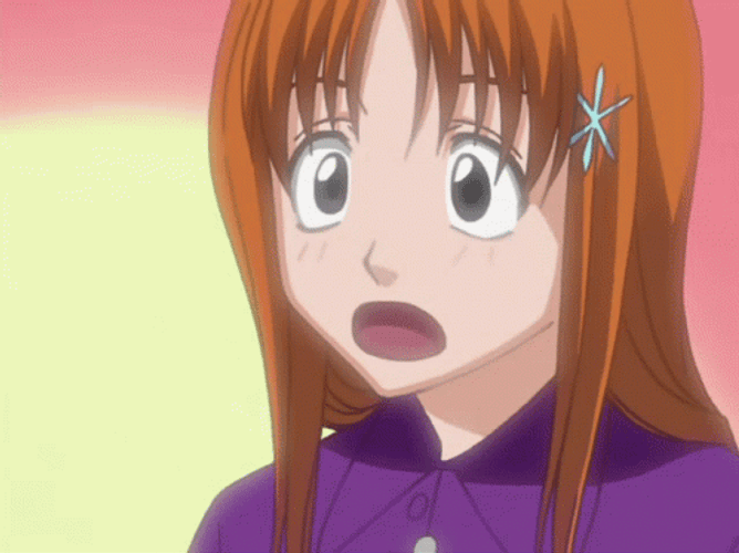 Rukia Holding Lighter Towards Orihime Inoue Face GIF