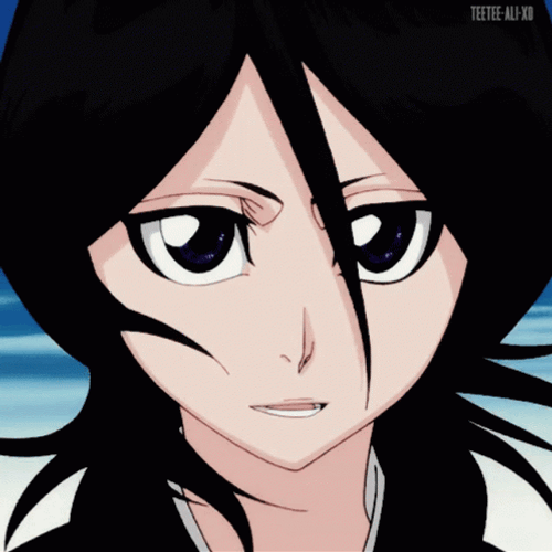 Rukia Kuchiki Closer Look Face GIF