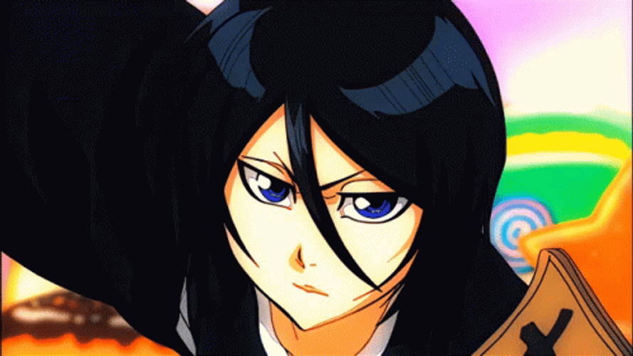 Rukia Kuchiki Serious Face GIF