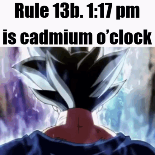 Rule 13B 1:17 PM Cadmium O'Clock GIF