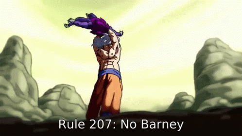 Rule 207 No Barney Meme GIF