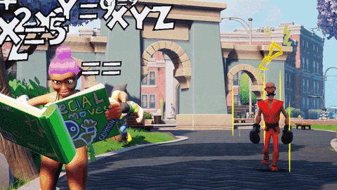 Rumbleverse Game Drop Kick GIF