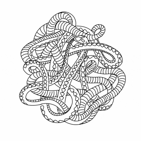 Rumple Minze Never Ending Snake GIF