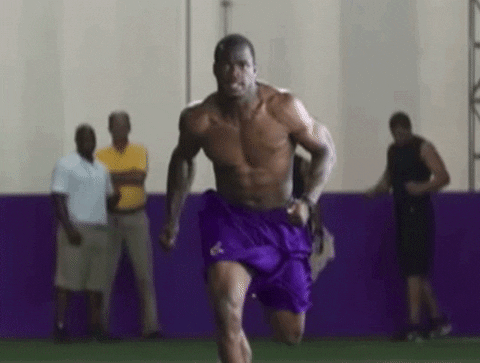 Run Adrian Peterson Slow Motion GIF