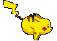 Run Pikachu Sticker GIF