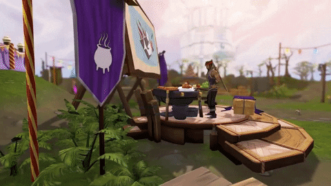 Runescape Character Jumping To A Pond GIF