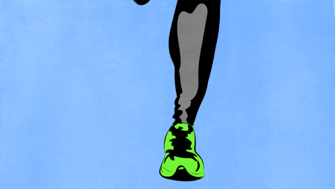Runner Fitness Digital Art GIF