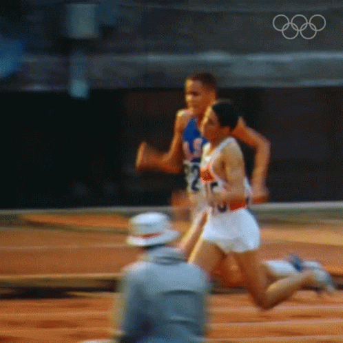 Runner With Number 21 GIF