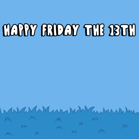 Running Animated Ghost And Skeletal On Friday 13th GIF