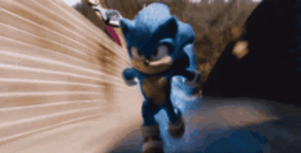 Running Away Sonic The Hedgehog GIF
