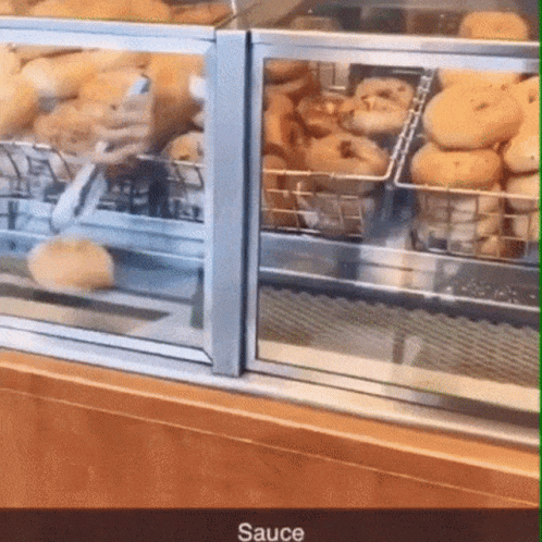 Running Bagel In The Bakeshop GIF
