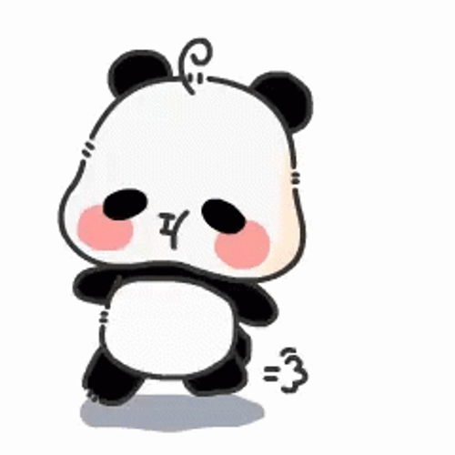 Running Cute Panda GIF