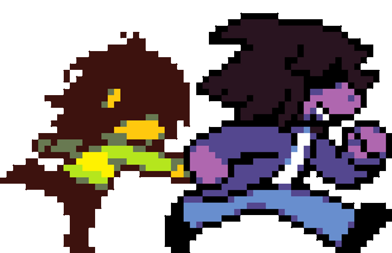 Running Deltarune Video Game Characters GIF