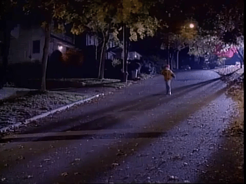 Running During Rainy Night GIF