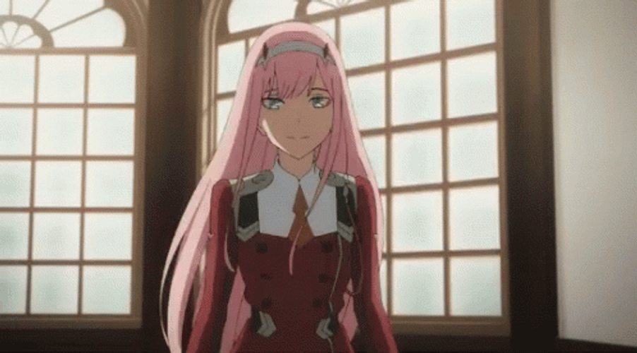 Running Excited Zero Two GIF