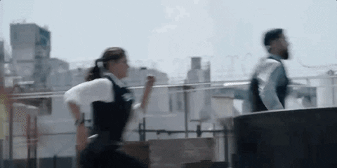 Running Fast From Police GIF