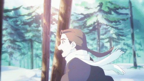 Running Fast Girl In The Woods GIF