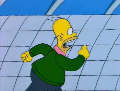 Running Fast Homer Simpson GIF