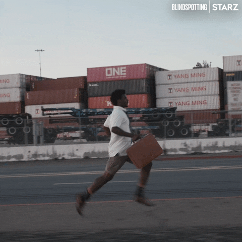 Running Fast With A Attached Case GIF