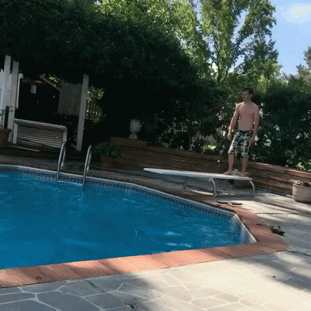 Running From A Platform Cannonball Jump GIF