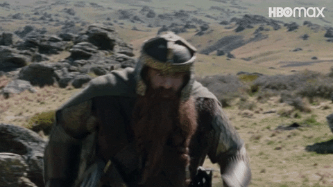 Running Gimli Out Of Breath GIF