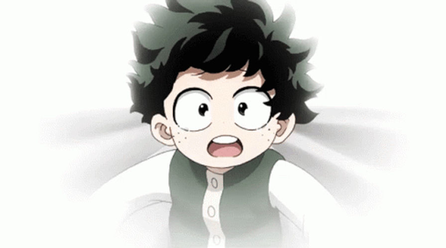 Running Little Izuku Midoriya GIF