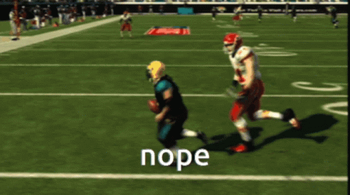 Running Madden Player Animation Nope GIF