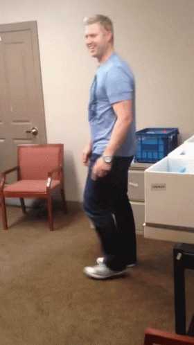 Funny Guy Dancing Running Man GIF