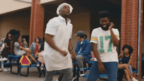 Running Man Khalid Dancing On Street GIF
