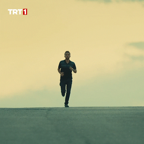 Running Man Slow Motion Run Approaching GIF