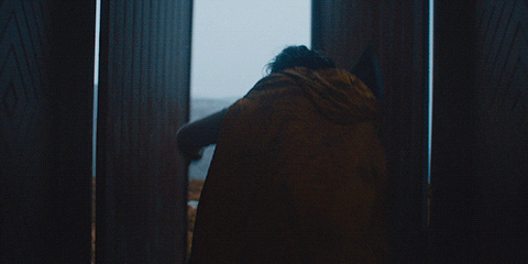 Running Out Of Door Icy Mountain GIF