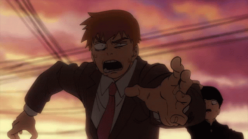 Running Reigen Arataka And Shigeo Kageyama Mob Psycho GIF