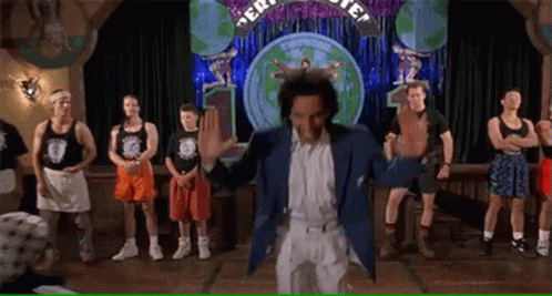 Running Through The Crowd Tony Perkis Heavyweights GIF