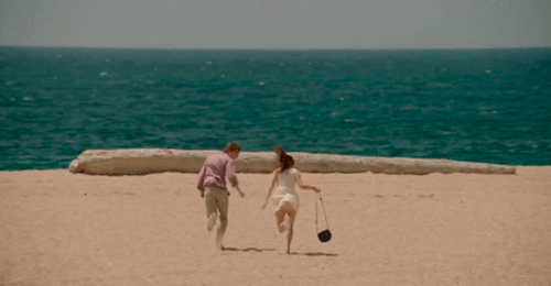 Running Towards The Ocean GIF