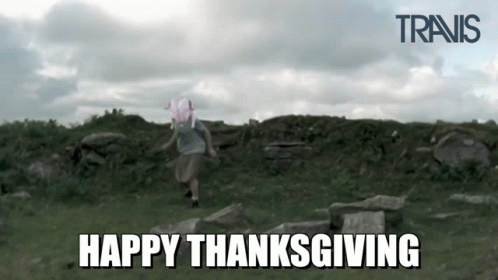Running Turkey Meme Head GIF