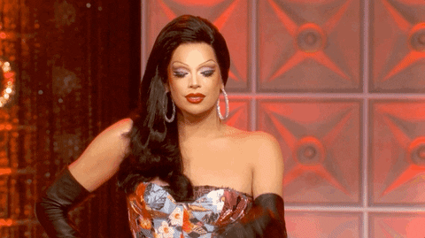 Rupaul Blowing Kiss GIF