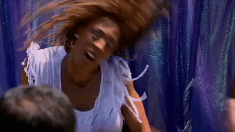Rupaul Spinning Head GIF