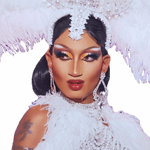 Rupauls Drag Race Angeria Paris Van Micheals Winking GIF