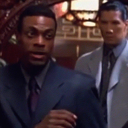 Rush Hour Chris Tucker Surrounded By Bad Guys GIF