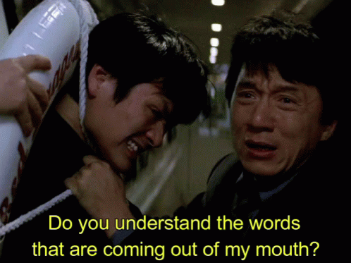 Rush Hour Do You Understand Jackie Chan GIF