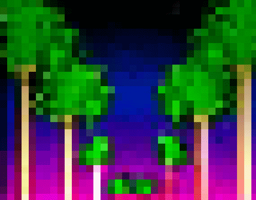 Rushing Palm Tree Line Pixel Art GIF