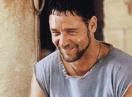 Russell Crowe Chuckle GIF