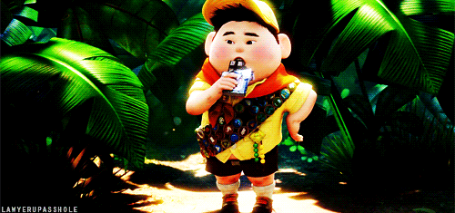 Russell Eating Chocolate Up Movie GIF